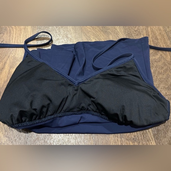Land’s End Navy Blue Ruffle Tankini and Swim Skirt Size 6 - Picture 7 of 12